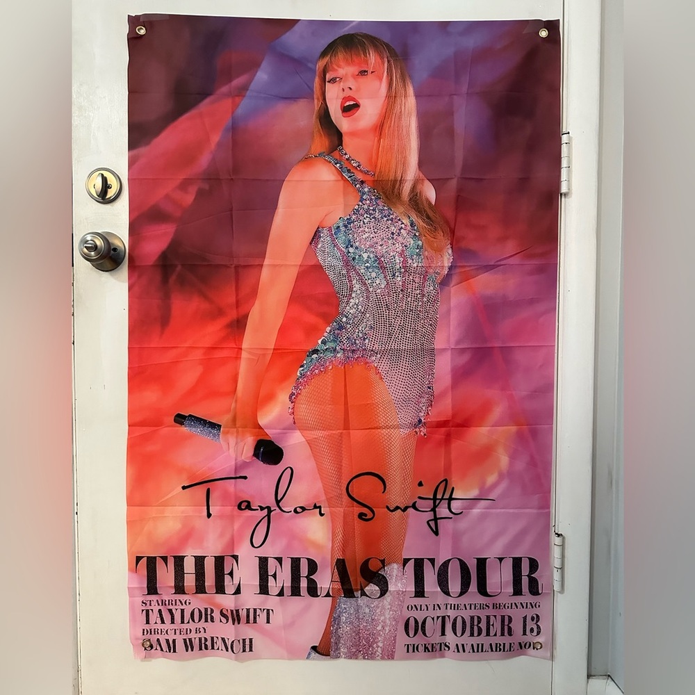 Taylor Swift Eras Tour Movie Poster Banner 3ft x 5ft Flag